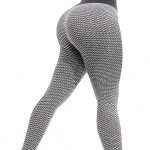 AIMILIA Women's Ruched Butt Lifting Leggings High Waisted Yoga Pants Tummy Control Workout Textured Booty Tights