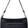 Small Shoulder bag with 2 Removable Straps Cross Body Clutch Purse Handbag for Women Black The perfect addition to any look, this mini paper-bag style clutch features an exaggerated chain detail and adjustable strap in a soft leather fabrication.