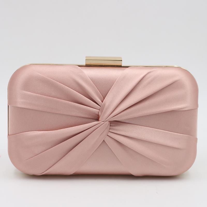 Kendall Satin Clutch Bag Latte Size One Size