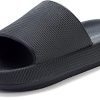NICOLE Cloud Slippers for Women and Men | Shower Slippers Bathroom Sandals | Extremely Comfy | Cushioned Thick Sole All default shoe Sizes are US shoe sizes, Please read the size chart. Ethylene Vinyl Acetate sole 100% Genuine Suede insoles – forms a perfect contour of the foot after being worn in. Premium Vegan upper – With soft lining and adjustable straps