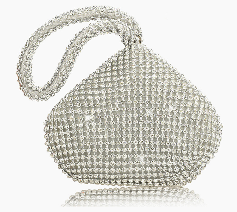 Inc Doris Sparkle Mesh Pouch Clutch Bag Silver Glam takes a new form with the Nicole Hoyt Doris Mesh Pouch featuring a unique silhouette and shimmering exterior.
