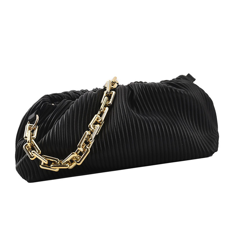 Inc KJ Clutch Bag Black/Gold Glam it up with this go-to clutch from Nicole Hoyt, the perfect pick for a night out with the girls.