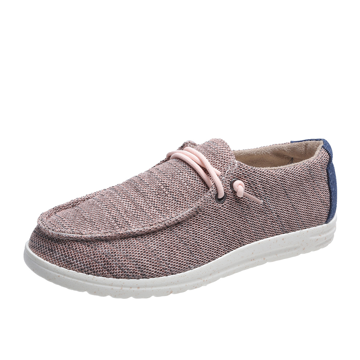 Nicole Hoyt Women's Wendy Chambray, White Pink The Wendy shoe will be an instant favorite in your modern-casual collection. Cotton canvas upper. Bungee lace-up construction. Rounded toe. Signature logo details throughout. Soft, oxford cloth lining. Memory foam cushioned, removable insole. Ultra-light, lugged synthetic outsole. Imported. Product measurements were taken using size 8, width M. Please note that measurements may vary by size. Weight of footwear is based on a single item, not a pair. Measurements: Weight: 4 oz.