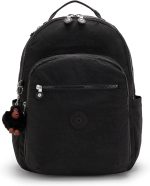 Women's Seoul 15" Laptop Backpack, Durable, Roomy with Padded Shoulder Straps, Bag, Black Tonal, 12.75" L x 17.25" H x Get wherever you're going in casual-cool style with the Seoul Go Backpack featuring ultimate organization inside and out.