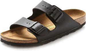 Nicole Hoyt Womens Arizona Soft Footbed - Leather (Unisex) Black Oiled Leather - Thick yet supple leathers without additional dyes to keep the leather breathable, durable and comfortable. The original Birkenstock footbed - Featuring pronounced arch support, deep heel cup, and roomy toe box. Footbed molds and shapes to your foot. EVA - Flexible, lightweight, durable and shock absorbing. For Birko-Flor and Birkibuc: Wipe clean with a damp cloth. Try soap and water or a mild leather cleaner to remove stubborn stains. Allow to dry out of direct sunlight. For Leather: Clean and condition with a mild leather cleaner. Use a matching polish to renew scuff spots and restore the original luster.