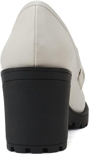 “Kinder” ~ Women Slip On Chunky Mid Heel Lug Sole Penny Loafer Shoe <div class="a-expander-content a-expander-partial-collapse-content" aria-expanded="false"> <h3 class="product-facts-title">Product details</h3> <div class="a-fixed-left-grid product-facts-detail"> <div class="a-fixed-left-grid-inner" style="padding-left: 140px;"> <div class="a-fixed-left-grid-col a-col-left" style="width: 140px; margin-left: -140px; float: left;"><span style="font-weight: 600;"> <span class="a-color-base">Care instructions</span> </span></div> <div class="a-fixed-left-grid-col a-col-right" style="padding-left: 6%; float: left;"><span style="font-weight: 400;"> <span class="a-color-base">Machine Wash</span> </span></div> </div> </div> <div class="a-fixed-left-grid product-facts-detail"> <div class="a-fixed-left-grid-inner" style="padding-left: 140px;"> <div class="a-fixed-left-grid-col a-col-left" style="width: 140px; margin-left: -140px; float: left;"><span style="font-weight: 600;"> <span class="a-color-base">Origin</span> </span></div> <div class="a-fixed-left-grid-col a-col-right" style="padding-left: 6%; float: left;"><span style="font-weight: 400;"> <span class="a-color-base">Imported</span> </span></div> </div> </div> <div class="a-fixed-left-grid product-facts-detail"> <div class="a-fixed-left-grid-inner" style="padding-left: 140px;"> <div class="a-fixed-left-grid-col a-col-left" style="width: 140px; margin-left: -140px; float: left;"><span style="font-weight: 600;"> <span class="a-color-base">Sole material</span> </span></div> <div class="a-fixed-left-grid-col a-col-right" style="padding-left: 6%; float: left;"><span style="font-weight: 400;"> <span class="a-color-base">Synthetic Rubber</span> </span></div> </div> </div> <div class="a-fixed-left-grid product-facts-detail"> <div class="a-fixed-left-grid-inner" style="padding-left: 140px;"> <div class="a-fixed-left-grid-col a-col-left" style="width: 140px; margin-left: -140px; float: left;"><span style="font-weight: 600;"> <span class="a-color-base">Outer material</span> </span></div> <div class="a-fixed-left-grid-col a-col-right" style="padding-left: 6%; float: left;"><span style="font-weight: 400;"> <span class="a-color-base">Imitation Suede / Nylon Camouflage / Vegan Leather</span> </span></div> </div> </div> <hr class="a-spacing-base a-spacing-top-base a-divider-normal" aria-hidden="true" /> <h3 class="product-facts-title">About this item</h3> <ul class="a-unordered-list a-vertical a-spacing-small"> <li><span class="a-list-item a-size-base a-color-base">Latest Fashion and Trend for Stylish and Sexy look</span></li> </ul> <ul class="a-unordered-list a-vertical a-spacing-small"> <li><span class="a-list-item a-size-base a-color-base">Platform Height measures approximately 0.6”</span></li> </ul> <ul class="a-unordered-list a-vertical a-spacing-small"> <li><span class="a-list-item a-size-base a-color-base">Slip On Penny Loafer with Mid Heel and Lug Sole</span></li> </ul> <ul class="a-unordered-list a-vertical a-spacing-small"> <li><span class="a-list-item a-size-base a-color-base">Classic ‘90s Aesthetic on a Chunky Heel</span></li> </ul> </div>