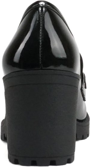 “Kinder” ~ Women Slip On Chunky Mid Heel Lug Sole Penny Loafer Shoe <div class="a-expander-content a-expander-partial-collapse-content" aria-expanded="false"> <h3 class="product-facts-title">Product details</h3> <div class="a-fixed-left-grid product-facts-detail"> <div class="a-fixed-left-grid-inner" style="padding-left: 140px;"> <div class="a-fixed-left-grid-col a-col-left" style="width: 140px; margin-left: -140px; float: left;"><span style="font-weight: 600;"> <span class="a-color-base">Care instructions</span> </span></div> <div class="a-fixed-left-grid-col a-col-right" style="padding-left: 6%; float: left;"><span style="font-weight: 400;"> <span class="a-color-base">Machine Wash</span> </span></div> </div> </div> <div class="a-fixed-left-grid product-facts-detail"> <div class="a-fixed-left-grid-inner" style="padding-left: 140px;"> <div class="a-fixed-left-grid-col a-col-left" style="width: 140px; margin-left: -140px; float: left;"><span style="font-weight: 600;"> <span class="a-color-base">Origin</span> </span></div> <div class="a-fixed-left-grid-col a-col-right" style="padding-left: 6%; float: left;"><span style="font-weight: 400;"> <span class="a-color-base">Imported</span> </span></div> </div> </div> <div class="a-fixed-left-grid product-facts-detail"> <div class="a-fixed-left-grid-inner" style="padding-left: 140px;"> <div class="a-fixed-left-grid-col a-col-left" style="width: 140px; margin-left: -140px; float: left;"><span style="font-weight: 600;"> <span class="a-color-base">Sole material</span> </span></div> <div class="a-fixed-left-grid-col a-col-right" style="padding-left: 6%; float: left;"><span style="font-weight: 400;"> <span class="a-color-base">Synthetic Rubber</span> </span></div> </div> </div> <div class="a-fixed-left-grid product-facts-detail"> <div class="a-fixed-left-grid-inner" style="padding-left: 140px;"> <div class="a-fixed-left-grid-col a-col-left" style="width: 140px; margin-left: -140px; float: left;"><span style="font-weight: 600;"> <span class="a-color-base">Outer material</span> </span></div> <div class="a-fixed-left-grid-col a-col-right" style="padding-left: 6%; float: left;"><span style="font-weight: 400;"> <span class="a-color-base">Imitation Suede / Nylon Camouflage / Vegan Leather</span> </span></div> </div> </div> <hr class="a-spacing-base a-spacing-top-base a-divider-normal" aria-hidden="true" /> <h3 class="product-facts-title">About this item</h3> <ul class="a-unordered-list a-vertical a-spacing-small"> <li><span class="a-list-item a-size-base a-color-base">Latest Fashion and Trend for Stylish and Sexy look</span></li> </ul> <ul class="a-unordered-list a-vertical a-spacing-small"> <li><span class="a-list-item a-size-base a-color-base">Platform Height measures approximately 0.6”</span></li> </ul> <ul class="a-unordered-list a-vertical a-spacing-small"> <li><span class="a-list-item a-size-base a-color-base">Slip On Penny Loafer with Mid Heel and Lug Sole</span></li> </ul> <ul class="a-unordered-list a-vertical a-spacing-small"> <li><span class="a-list-item a-size-base a-color-base">Classic ‘90s Aesthetic on a Chunky Heel</span></li> </ul> </div>