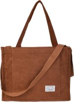 Vintage Casual Corduroy Tote Bags Women Hobo Crossbody Bag Purse for Women Travel Shoulder Bags Handbags Eco Bag