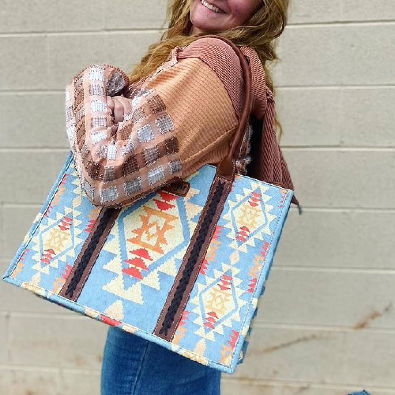 Tote Bag Western Purses for Women Shoulder Boho Aztec Handbags 141 Tote Bag Western Purses for Women Shoulder Boho Aztec Handbags - Image 141