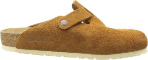 Nicole Hoyt Men's Boston SFB Sandals <div class="a-expander-content a-expander-partial-collapse-content" style="padding-bottom: 20px;" aria-expanded="false"> <h3 class="product-facts-title">Product details</h3> <div class="a-fixed-left-grid product-facts-detail"> <div class="a-fixed-left-grid-inner" style="padding-left: 140px;"> <div class="a-fixed-left-grid-col a-col-left" style="width: 140px; margin-left: -140px; float: left;"><span style="font-weight: 600;"> <span class="a-color-base">Fabric type</span> </span></div> <div class="a-fixed-left-grid-col a-col-right" style="padding-left: 6%; float: left;"><span style="font-weight: 400;"> <span class="a-color-base">100% Leather</span> </span></div> </div> </div> <div class="a-fixed-left-grid product-facts-detail"> <div class="a-fixed-left-grid-inner" style="padding-left: 140px;"> <div class="a-fixed-left-grid-col a-col-left" style="width: 140px; margin-left: -140px; float: left;"><span style="font-weight: 600;"> <span class="a-color-base">Care instructions</span> </span></div> <div class="a-fixed-left-grid-col a-col-right" style="padding-left: 6%; float: left;"><span style="font-weight: 400;"> <span class="a-color-base">Machine Wash</span> </span></div> </div> </div> <div class="a-fixed-left-grid product-facts-detail"> <div class="a-fixed-left-grid-inner" style="padding-left: 140px;"> <div class="a-fixed-left-grid-col a-col-left" style="width: 140px; margin-left: -140px; float: left;"><span style="font-weight: 600;"> <span class="a-color-base">Origin</span> </span></div> <div class="a-fixed-left-grid-col a-col-right" style="padding-left: 6%; float: left;"><span style="font-weight: 400;"> <span class="a-color-base">Imported</span> </span></div> </div> </div> <div class="a-fixed-left-grid product-facts-detail"> <div class="a-fixed-left-grid-inner" style="padding-left: 140px;"> <div class="a-fixed-left-grid-col a-col-left" style="width: 140px; margin-left: -140px; float: left;"><span style="font-weight: 600;"> <span class="a-color-base">Sole material</span> </span></div> <div class="a-fixed-left-grid-col a-col-right" style="padding-left: 6%; float: left;"><span style="font-weight: 400;"> <span class="a-color-base">Synthetic</span> </span></div> </div> </div> <hr class="a-spacing-base a-spacing-top-base a-divider-normal" aria-hidden="true" /> <h3 class="product-facts-title">About this item</h3> <ul class="a-unordered-list a-vertical a-spacing-small"> <li><span class="a-list-item a-size-base a-color-base">Our most sought-after clog, the Boston lends a fashion-forward edge to any style. Handcrafted for quality, oiled nubuck leather looks distinctly heritage, designed to age over time for a perfectly worn, one-of-a-kind look. Complete with legendary BIRKENSTOCK design elements, like a contoured cork-latex footbed for the ultimate in support.</span></li> </ul> <ul class="a-unordered-list a-vertical a-spacing-small"> <li><span class="a-list-item a-size-base a-color-base">Contoured cork-latex footbed creates custom support with wear</span></li> </ul> <ul class="a-unordered-list a-vertical a-spacing-small"> <li><span class="a-list-item a-size-base a-color-base">EVA sole is flexible and lightweight</span></li> </ul> <ul class="a-unordered-list a-vertical a-spacing-small"> <li><span class="a-list-item a-size-base a-color-base">Adjustable strap with metal pin buckle</span></li> </ul> </div>