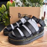 Black Dr. Martens Blaire Sandals Women's Vegan Felix Gladiator Sandals